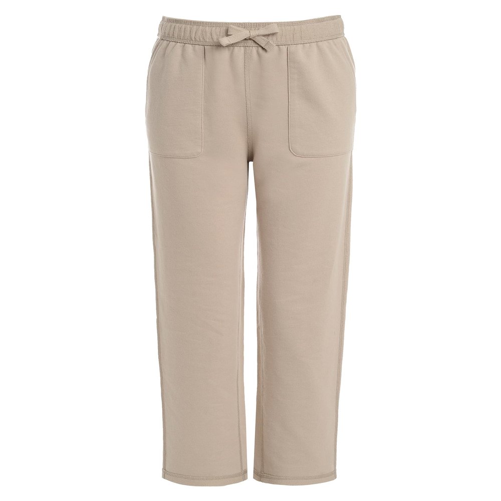 Nautica Boys' Big School Uniform Sensory-Friendly French Terry Pant, Khaki, 8