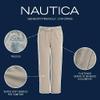 Nautica Boys' Big School Uniform Sensory-Friendly French Terry Pant, Khaki, 8 view 3