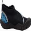 NORTY - Mens Techno Print Skeletoe Aqua Water Shoes for Pool Beach, Surf, Snorkeling, Exercise Slip on Sock, Black, Royal 40961-8D(M) US view 3