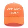 Custom Baseball Cap for Unique Gifts,Personalized Unisex Street Style Plain Hat with Snapback Hats Orange view 1