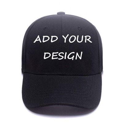 Custom Baseball Cap for Unique Gifts,Personalized Unisex Street Style Plain Hat with Snapback Hats Black