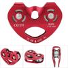 Climbing Pulley Alloy Constructed Single Swivel Rope Pulley Block for Hitch Tending Rigging Arborist Safety Equipment(Red) view 2