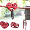 Climbing Pulley Alloy Constructed Single Swivel Rope Pulley Block for Hitch Tending Rigging Arborist Safety Equipment(Red) view 4