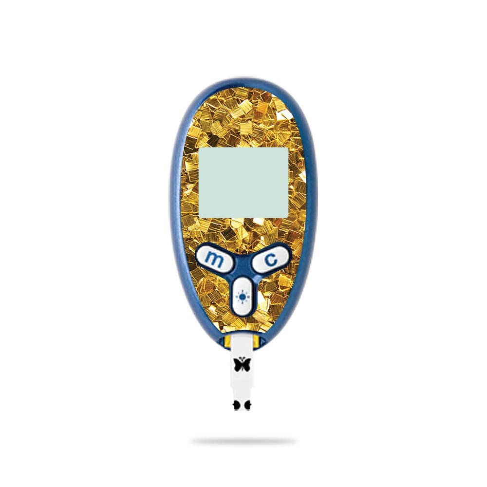 MightySkins Skin Compatible with Abbott Freestyle Lite - Gold Chips | Protective, Durable, and Unique Vinyl Decal wrap Cover | Easy to Apply, Remove, and Change Styles | Made in The USA