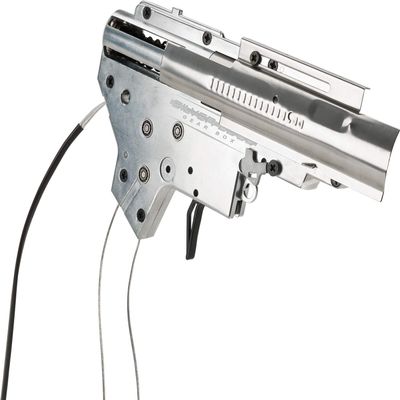 Evike - APS Silver Edge 8mm Ver.2 AEG Airsoft Gearbox (Type: Front Wired)