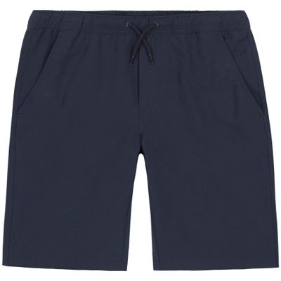 Nautica Boys' School Uniform Pull-On Jogger Short, Lowell Navy, 12 Husky