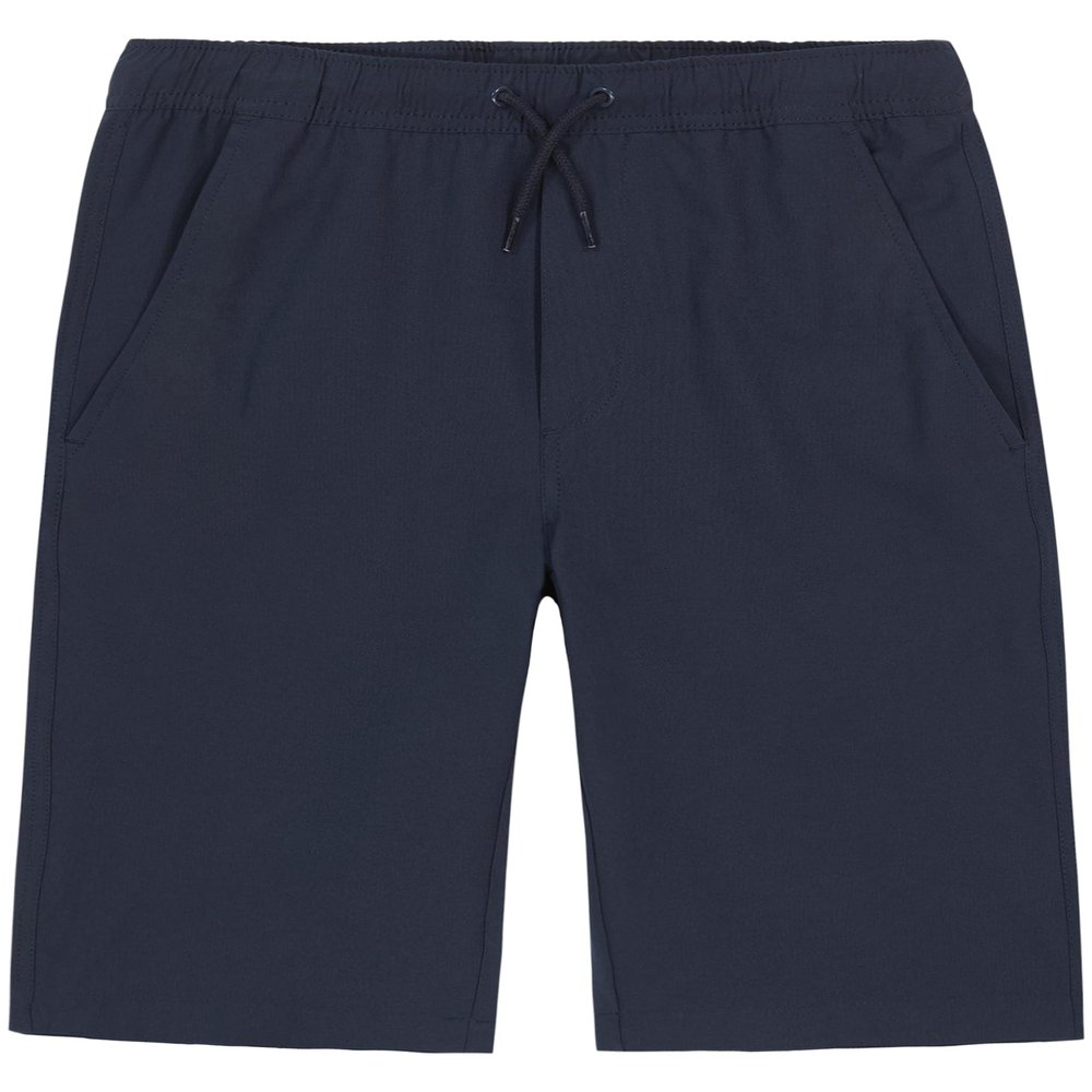 Nautica Boys' School Uniform Pull-On Jogger Short, Lowell Navy, 12 Husky