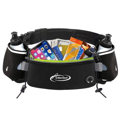 AiRunTech Hydration Running Belt with Water Bottle,Running Fanny Pack for Phone and Wallet Holder,Running Bag Runners Essentials Accessories Marathon Triathlon Walking Jogging Gear Gift