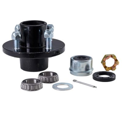 4-Bolt Trailer hub kit, 1 1/16" Bearing Size