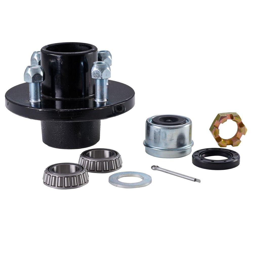 4-Bolt Trailer hub kit, 1 1/16" Bearing Size
