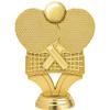 Crown Awards Table Tennis Trophies with Custom Engraving, 7.25" Personalized Ping Pong Paddles with Net Trophy On Deluxe Round Base 10 Pack view 2