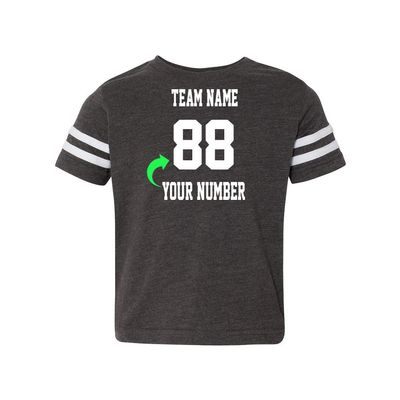 Customized Toddler Jersey Personalized with Your Name and Team Number (Vintage Smoke, 3T)