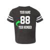 Customized Toddler Jersey Personalized with Your Name and Team Number (Vintage Smoke, 3T) view 2