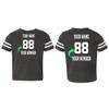 Customized Toddler Jersey Personalized with Your Name and Team Number (Vintage Smoke, 3T) view 3