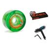 Daddies Board Shop Dano's Downhills Longboard Wheels 70mm 78a Green with Bones Reds Bearings and CCS Skate Tool view 1
