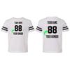 Customized Toddler Jersey Personalized with Your Name and Team Number (White Solid, 5T) view 3