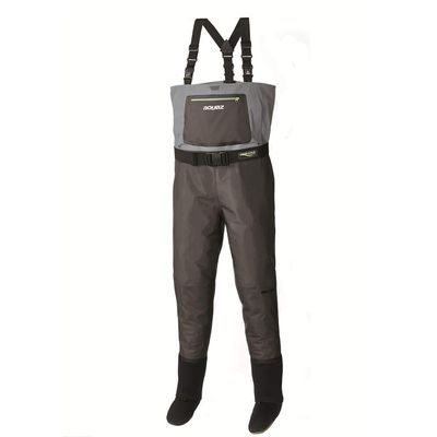 Aquaz Wadertek Convertible Wader, Breathable Heavy Duty Stockingfoot Fishing Wader [Medium]