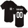 Custom Short-Sleeve Button-Down Baseball/Softball Jersey (Unisex, Adult Sizes) - Add Your Team, Name, Number Black view 3