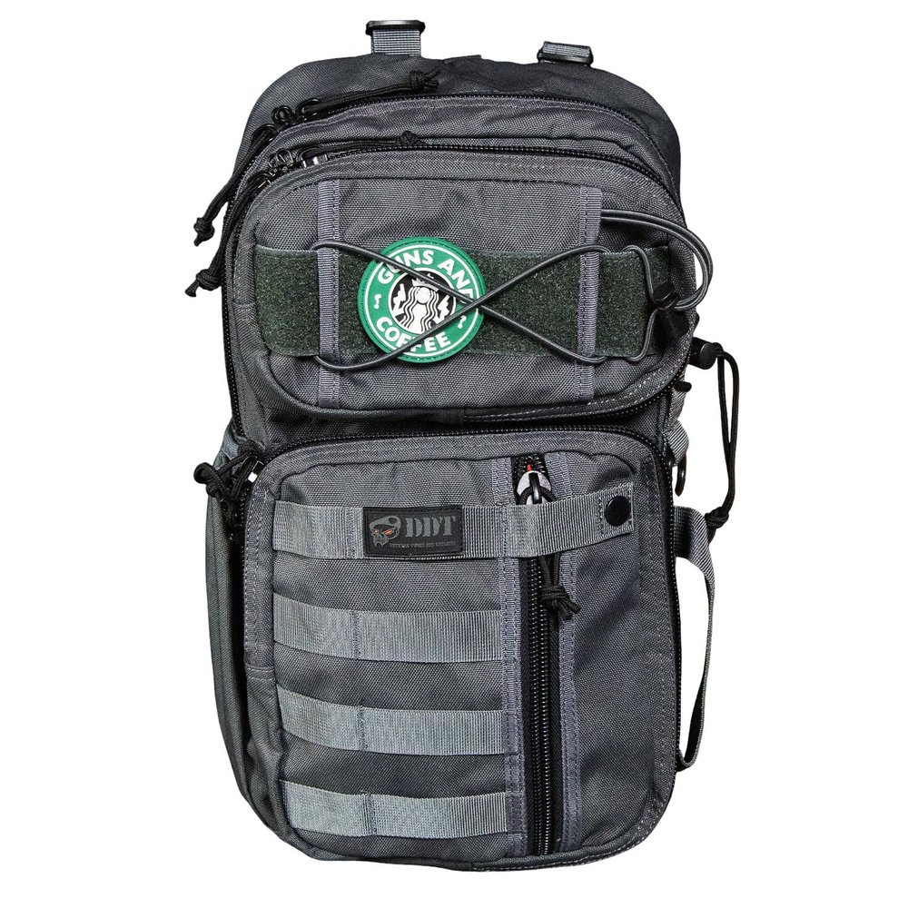 DDT Death Dealer Tactical Assassin Sling EDC Bag, Color Gunmetal