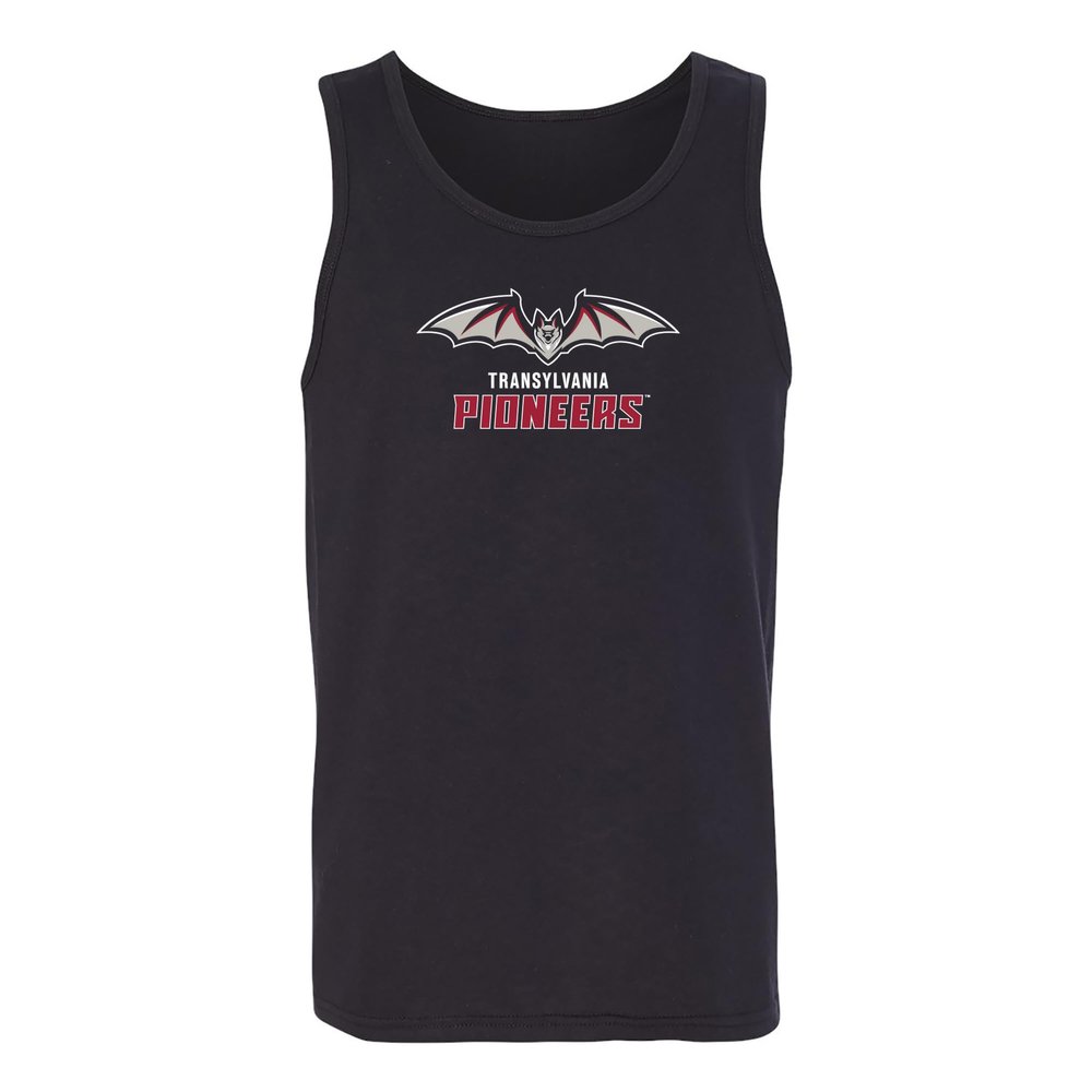 UGP Campus Apparel AT02 - Transylvania University Pioneers Primary Logo Tank TOP - Large - Black