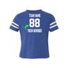 Customized Toddler Jersey Personalized with Your Name and Team Number (Vintage Royal, 2T) view 1