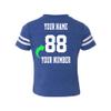 Customized Toddler Jersey Personalized with Your Name and Team Number (Vintage Royal, 2T) view 2