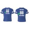 Customized Toddler Jersey Personalized with Your Name and Team Number (Vintage Royal, 2T) view 3