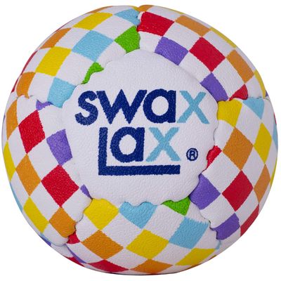 SWAX LAX Lacrosse Training Ball - Indoor Outdoor Practice Less Bounce & Rebounds (1 Rainbow)