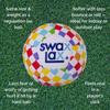 SWAX LAX Lacrosse Training Ball - Indoor Outdoor Practice Less Bounce & Rebounds (1 Rainbow) view 3