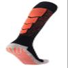 PreSox Unisex Sports Thicken Cushion Knee High Socks with Rubber Dots for Baseball/Soccer/Futbol Shinguards (BLK ORG)