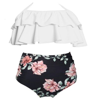 Family Matching Swimwear - Fancy Mother and Daughter Swimwear Family Matching Swimsuit Girls SwimwearGreen