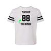 Customized Toddler Jersey Personalized with Your Name and Team Number (White Solid, 6T)