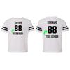 Customized Toddler Jersey Personalized with Your Name and Team Number (White Solid, 6T) view 3