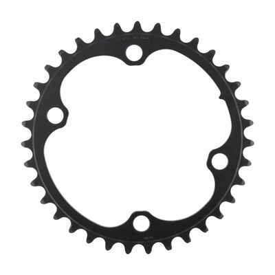 SRAM Force 2x12-Speed Inner Chainring - 35t, 107 BCD, 4-Bolt, Blast Black, For use with 48t Outer