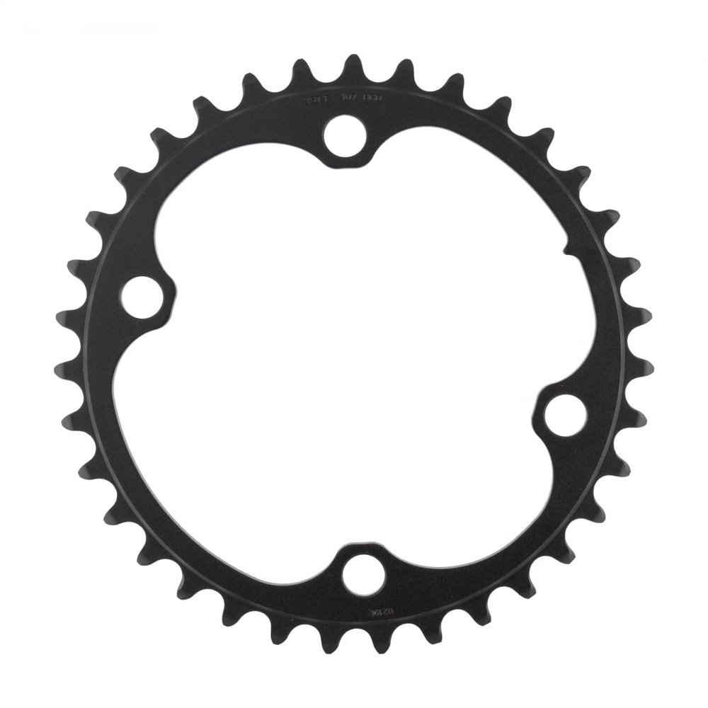 SRAM Force 2x12-Speed Inner Chainring - 35t, 107 BCD, 4-Bolt, Blast Black, For use with 48t Outer