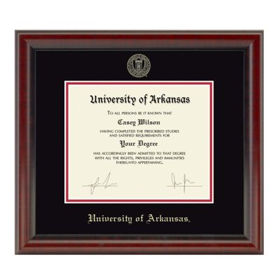 M. LA HART University of Arkansas Bachelors/Masters Diploma Frame, the Fidelitas