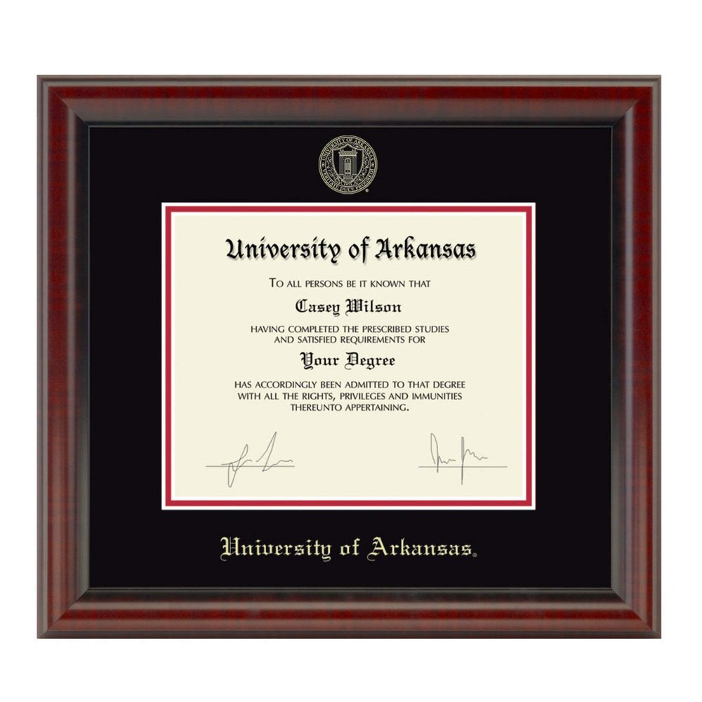 M. LA HART University of Arkansas Bachelors/Masters Diploma Frame, the Fidelitas
