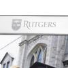 M. LA HART Rutgers University Polished Pewter 8x10 Picture Frame view 2