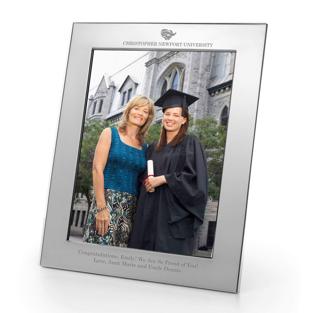 M. LA HART Christopher Newport University Polished Pewter 8x10 Picture Frame