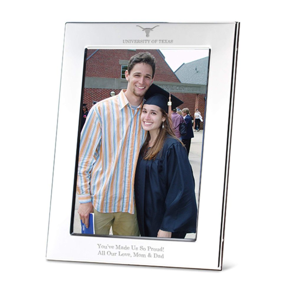 M. LA HART University of Texas Polished Pewter 5x7 Picture Frame