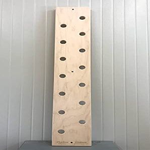 Plyobox Warehouse Climbing Pegboard 8"x48", Personalized Custom Engraving Options Peg Board, MMA, Ninja, Wrestling, Gym Training.