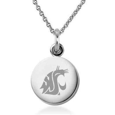 M. LA HART Washington State University Necklace with Charm in Sterling Silver