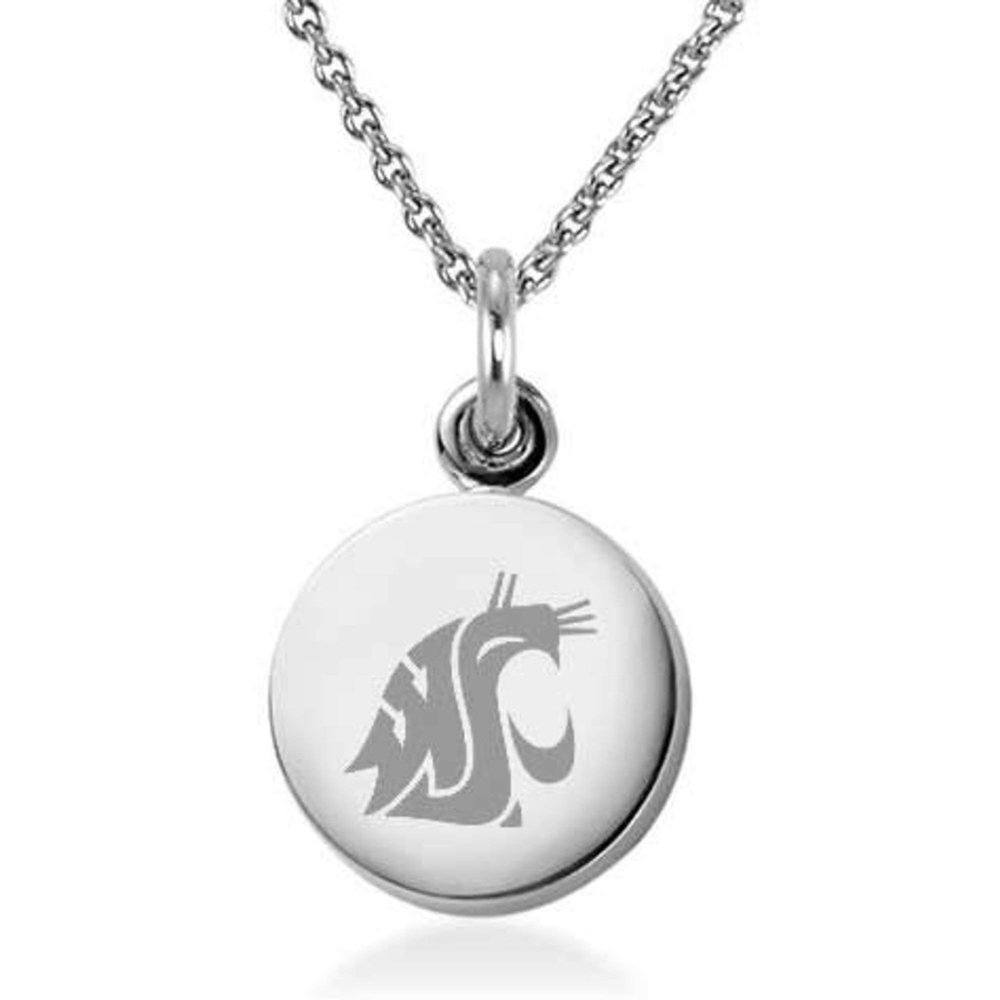 M. LA HART Washington State University Necklace with Charm in Sterling Silver