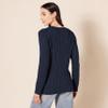 Amazon Essentials Women's Soft Fisherman Cable Long-Sleeve Crewneck Sweater (Available in Plus Size), Navy, Small view 3