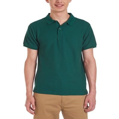 Chaps Young Mens Uniform Short Sleeve Stretch Pique Polo, Hunter, 38/39