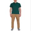 Chaps Young Mens Uniform Short Sleeve Stretch Pique Polo, Hunter, 38/39 view 3