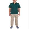 Chaps Young Mens Uniform Short Sleeve Performance Polo, Hunter, 40/41 view 3
