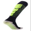 PreSox Unisex Sports Thicken Cushion Knee High Socks with Rubber Dots for Baseball/Soccer/Futbol Shinguards (BLK GREEN)