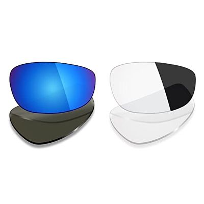 Mryok 2 Pair Polarized Replacement Lenses for Oakley Split Jacket Sunglass - Options