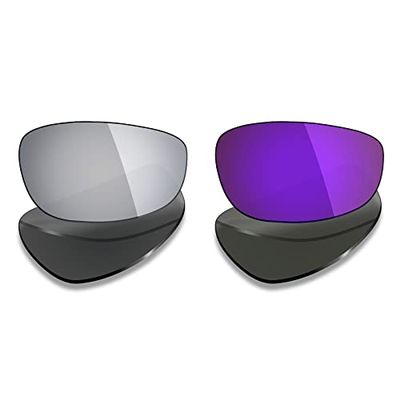 Mryok 2 Pair Polarized Replacement Lenses for Oakley Split Jacket Sunglass - Options
